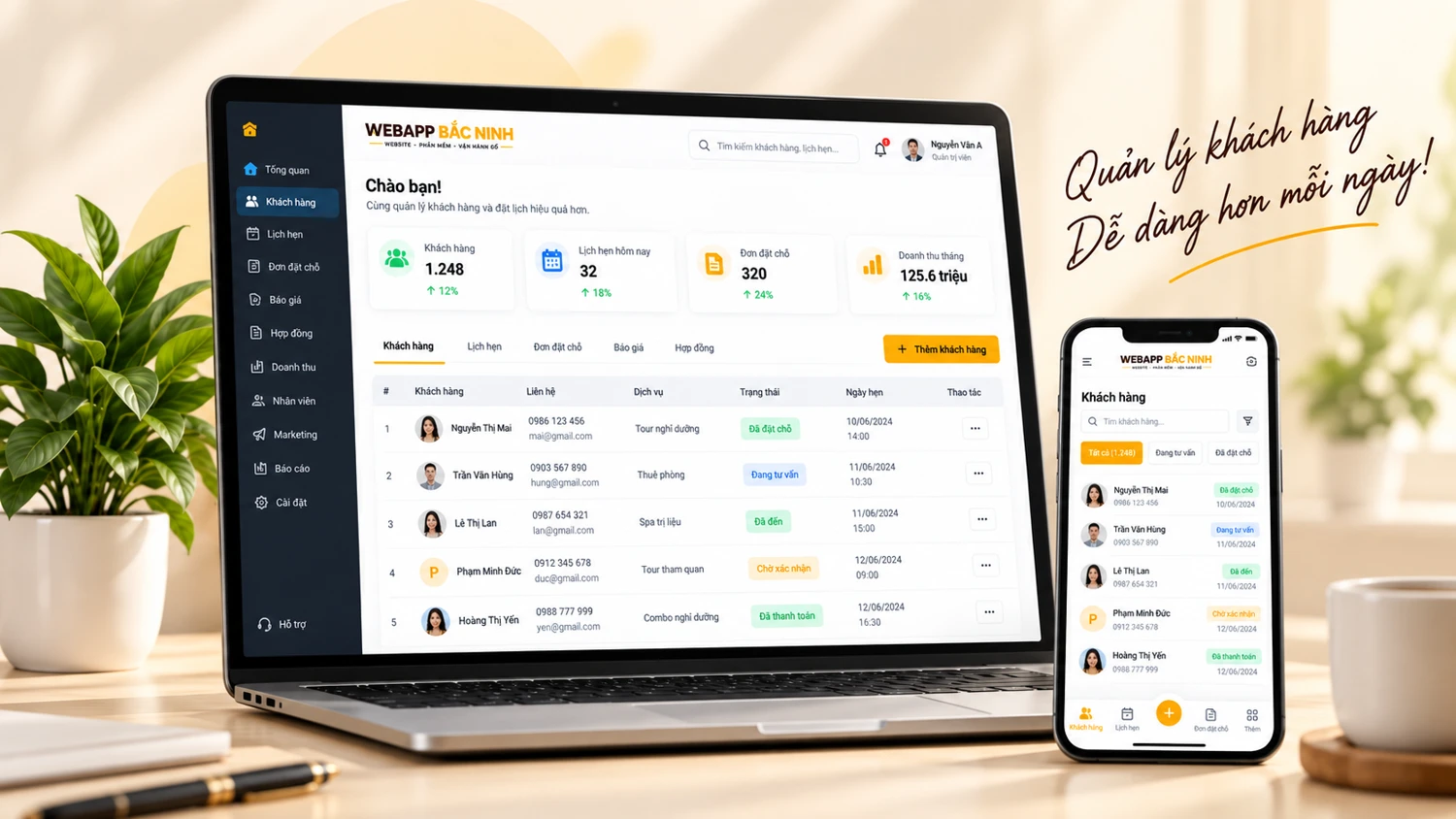 Sản phẩm — WebApp Bắc Ninh